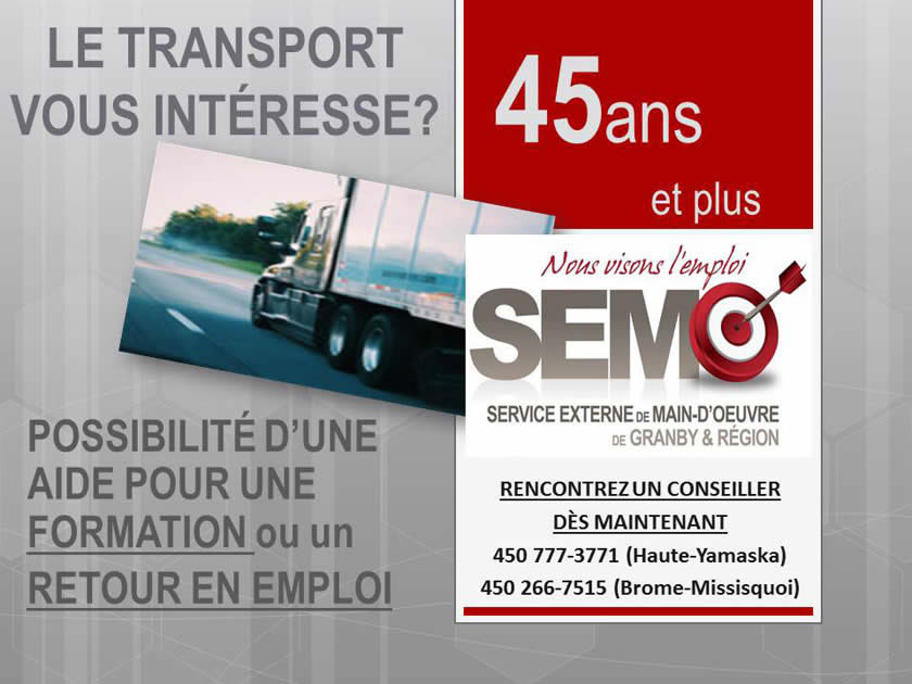 Le domaine du transport vous intéresse?